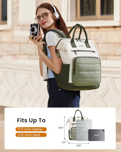 Stylish School Backpack, 15.6" 17", 5116