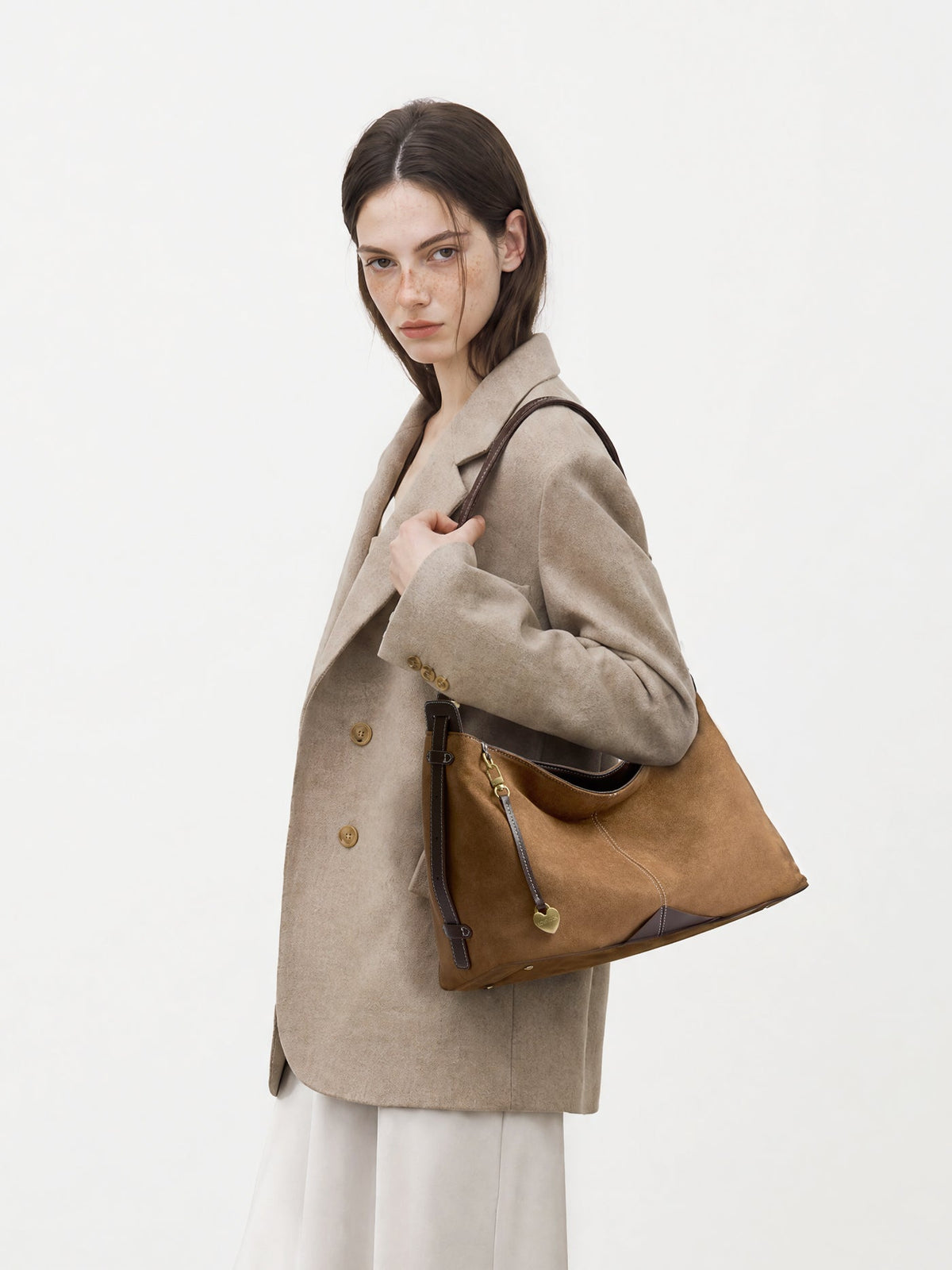 The Anchor Collection Hobo Bag, C0005, Brown
