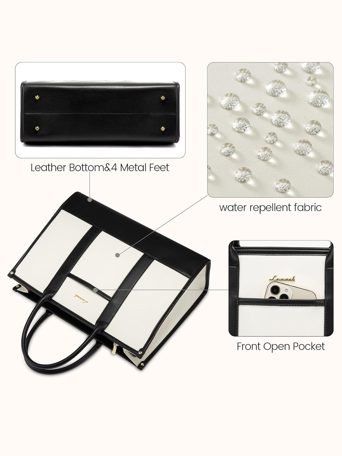 2Pcs Lightweight Computer Bag, 15.6" 17"