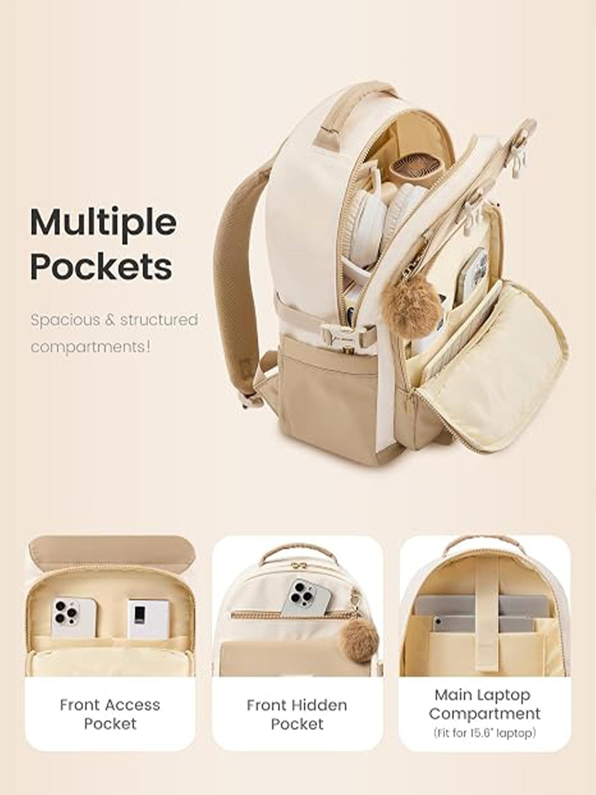 Casual School Backpack, 15.6", 4634