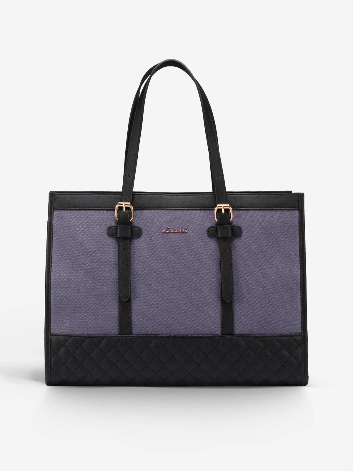 2Pcs Canvas Laptop Tote Bag, 15.6"