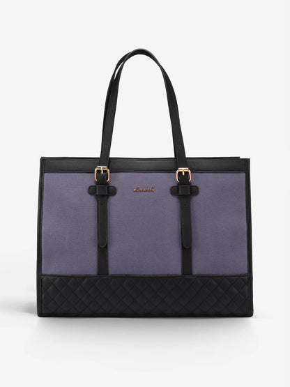 2Pcs Canvas Laptop Tote Bag, 15.6"