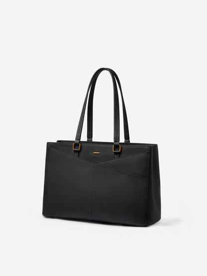 Elevate Top-Grain Leather Tote--100% Cowhide