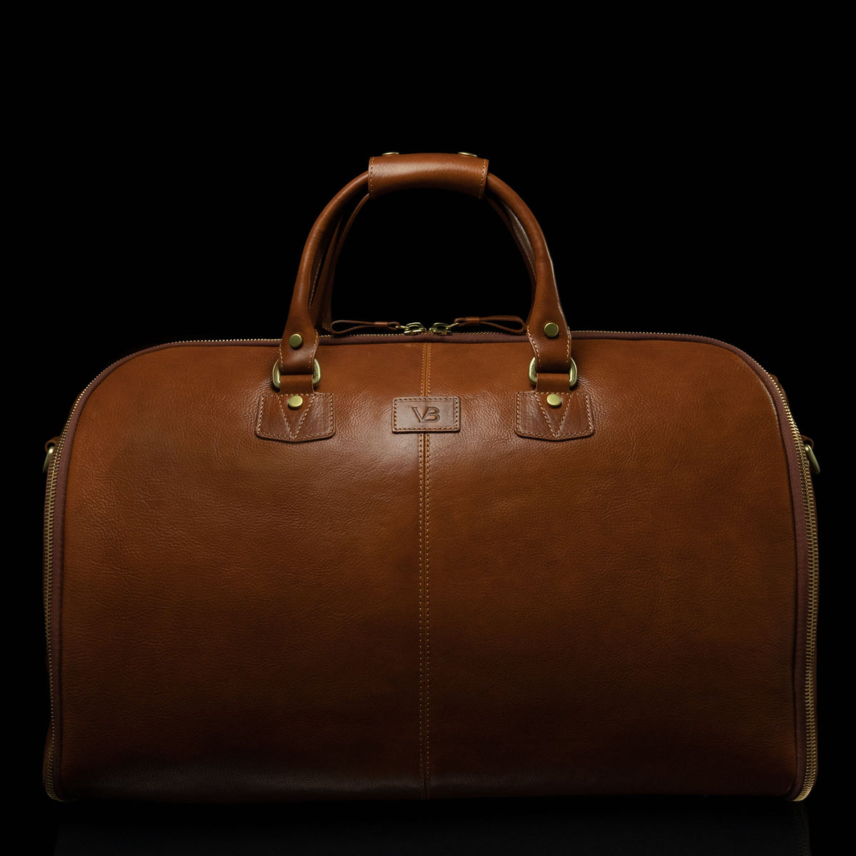 Leather Garment Duffel Bag