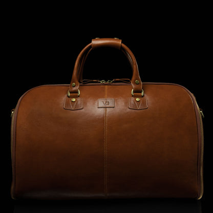 Leather Garment Duffel Bag