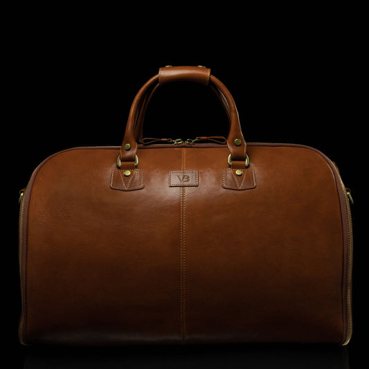 Leather Garment Duffel Bag