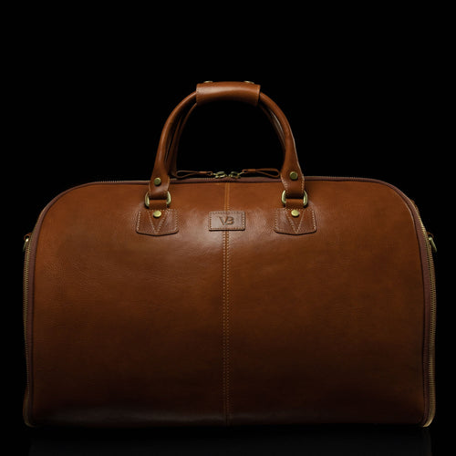 Women’s Leather Garment Weekender Bag