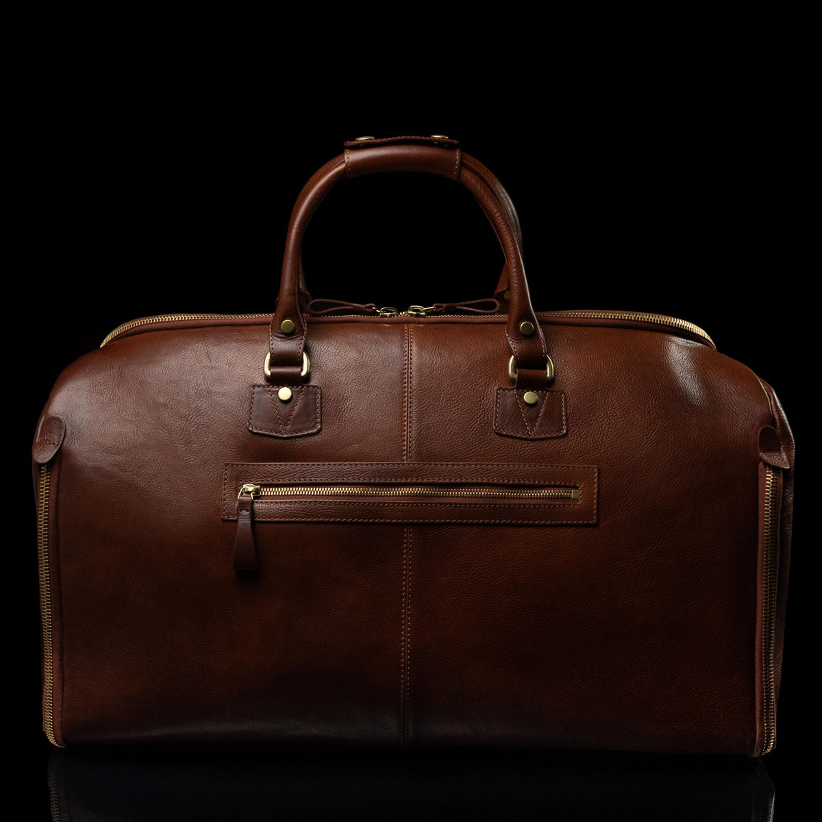 Women’s Leather Garment Weekender Bag