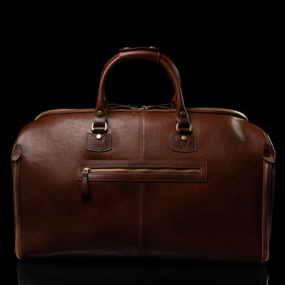 Women’s Leather Garment Weekender Bag