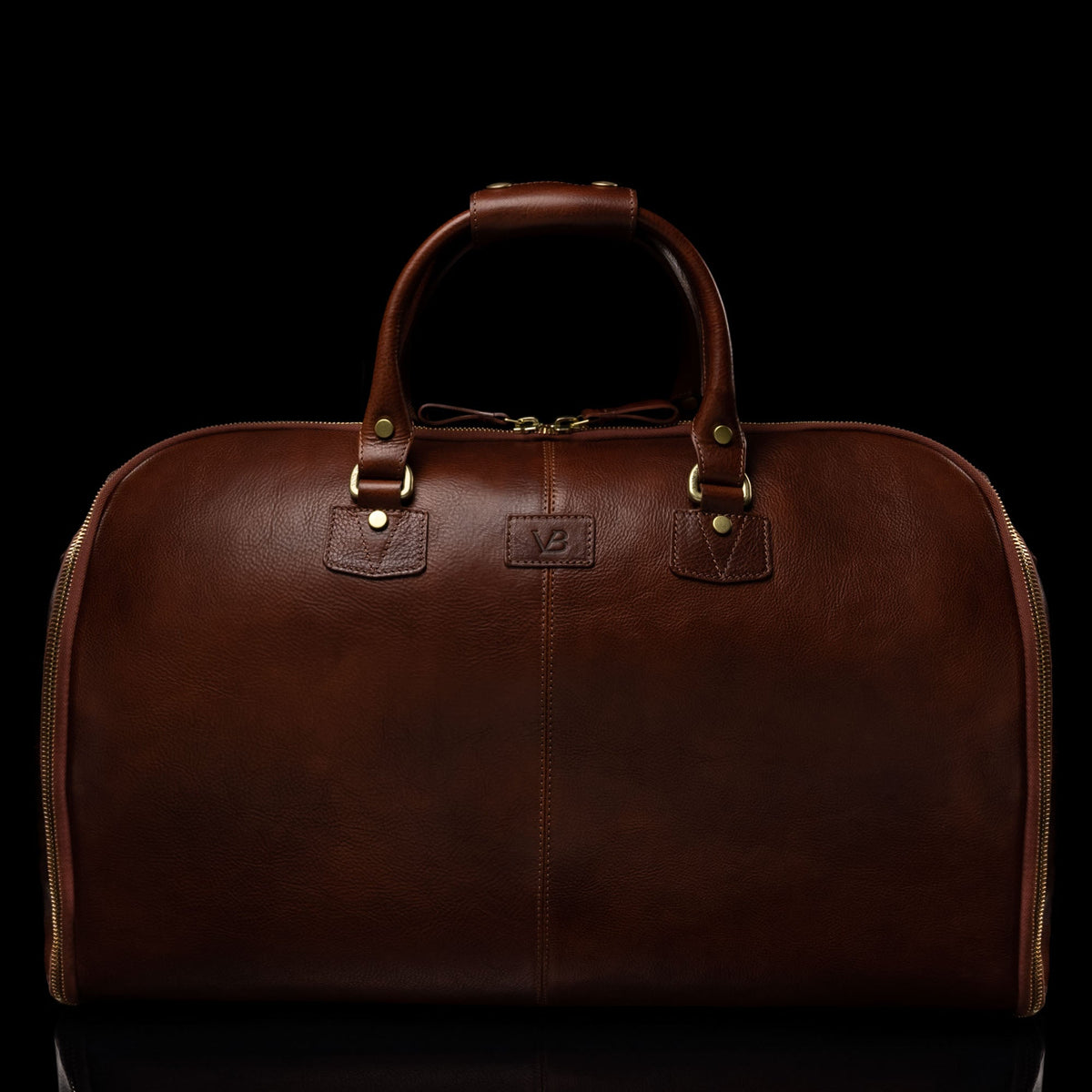 Leather Garment Duffel Bag