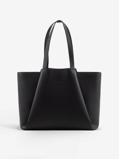 2Pcs Leather Shoulder Bag, 15.6"