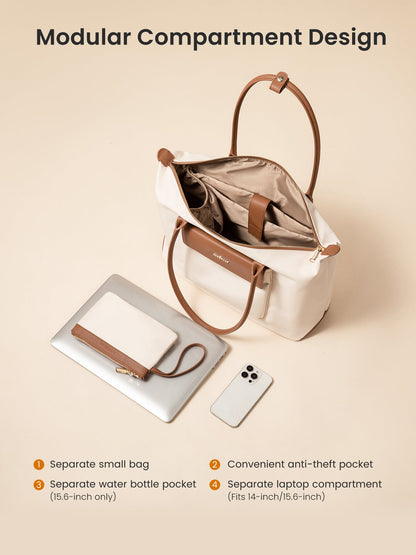 Grace Laptop Tote, Mist Blue (US ONLY)