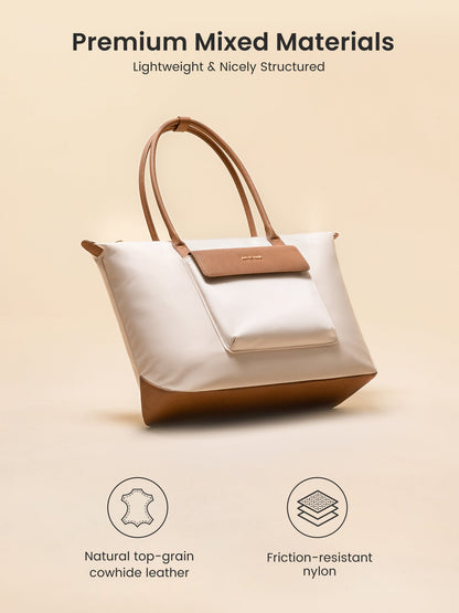 Grace Laptop Tote, Cloud Black (US ONLY)