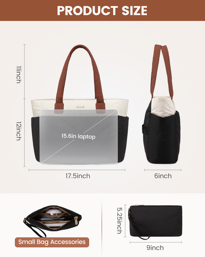 2Pcs Lightweight Puffy Tote Bag