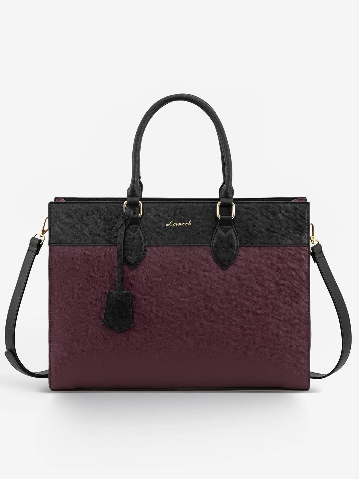 2Pcs Leather Computer Bag, 15.6" 17.3"