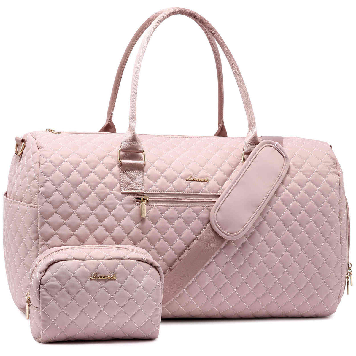 2Pcs Duffel Bag with Toiletry Bag