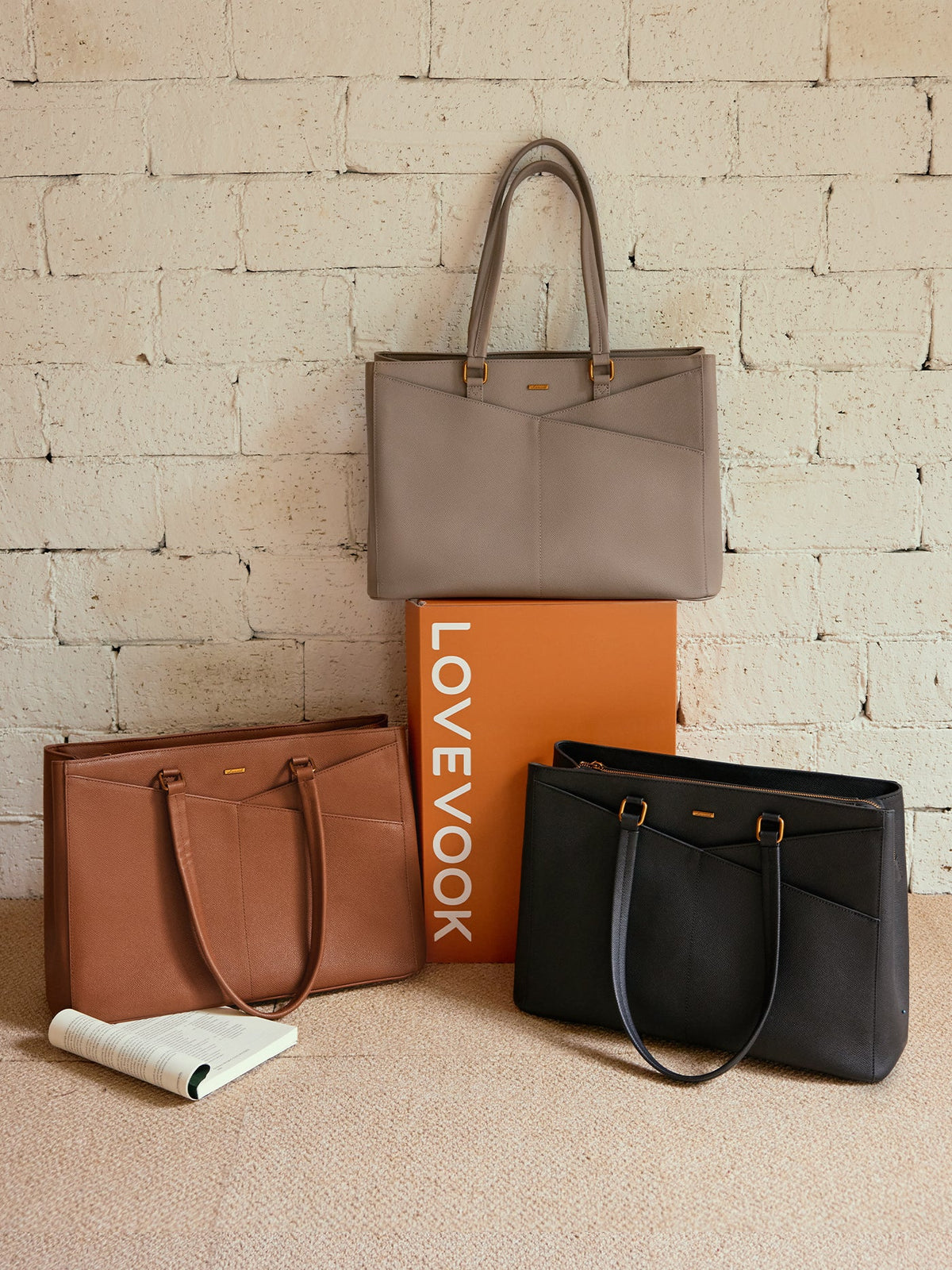 Elevate Top-Grain Leather Tote--100% Cowhide