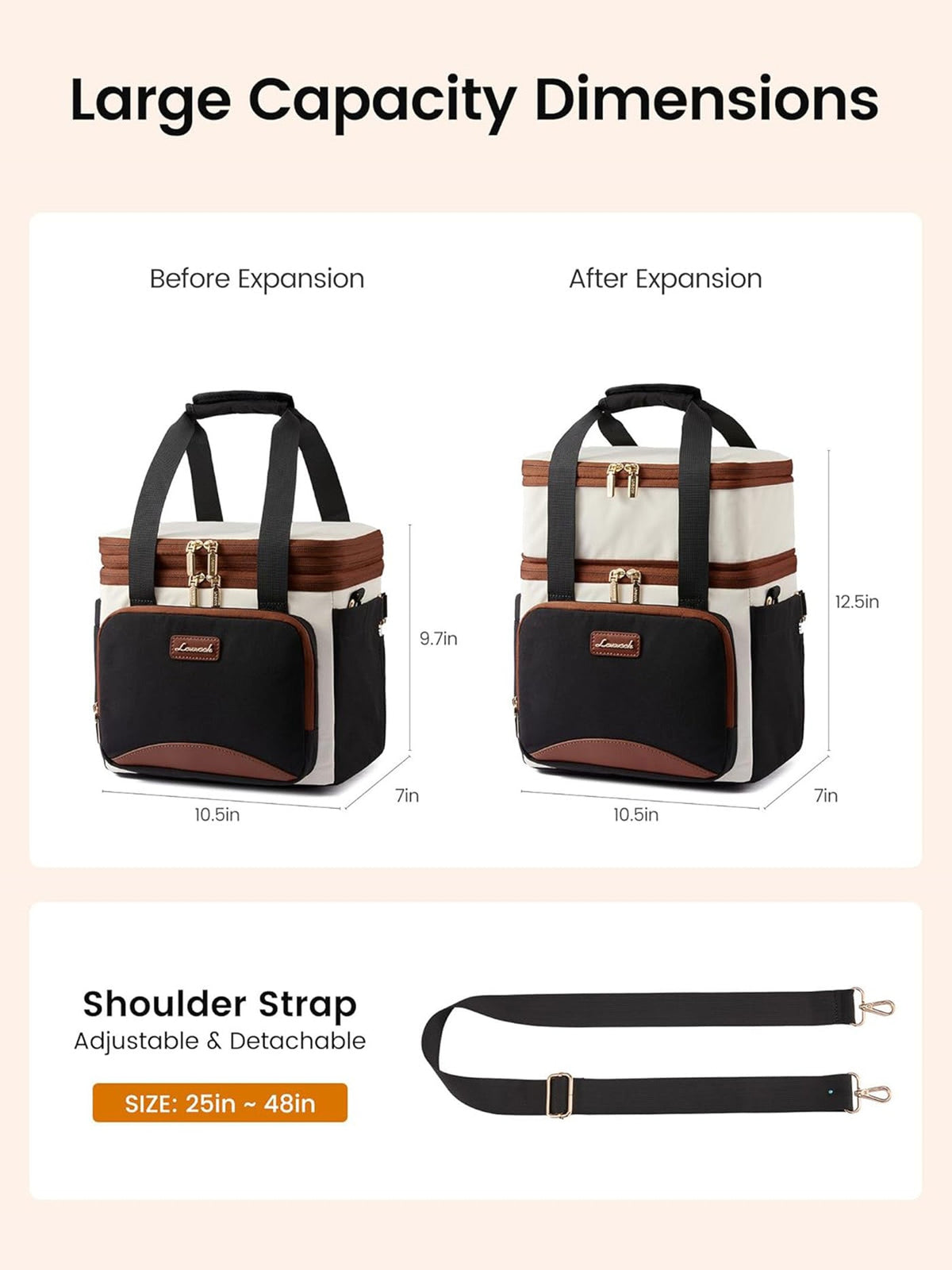 Insulated Lunch Tote Bag 15L/22L
