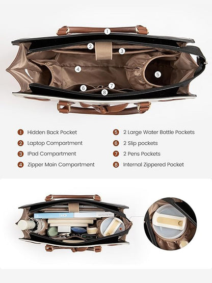Leather Laptop Bag 15.6" 17.3"