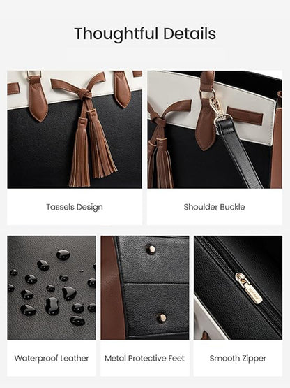 Leather Laptop Bag 15.6" 17.3"