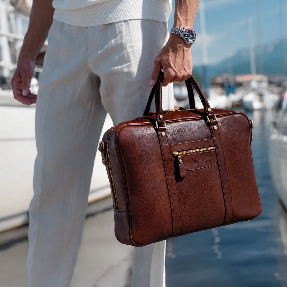 Large Leather Laptop Bag