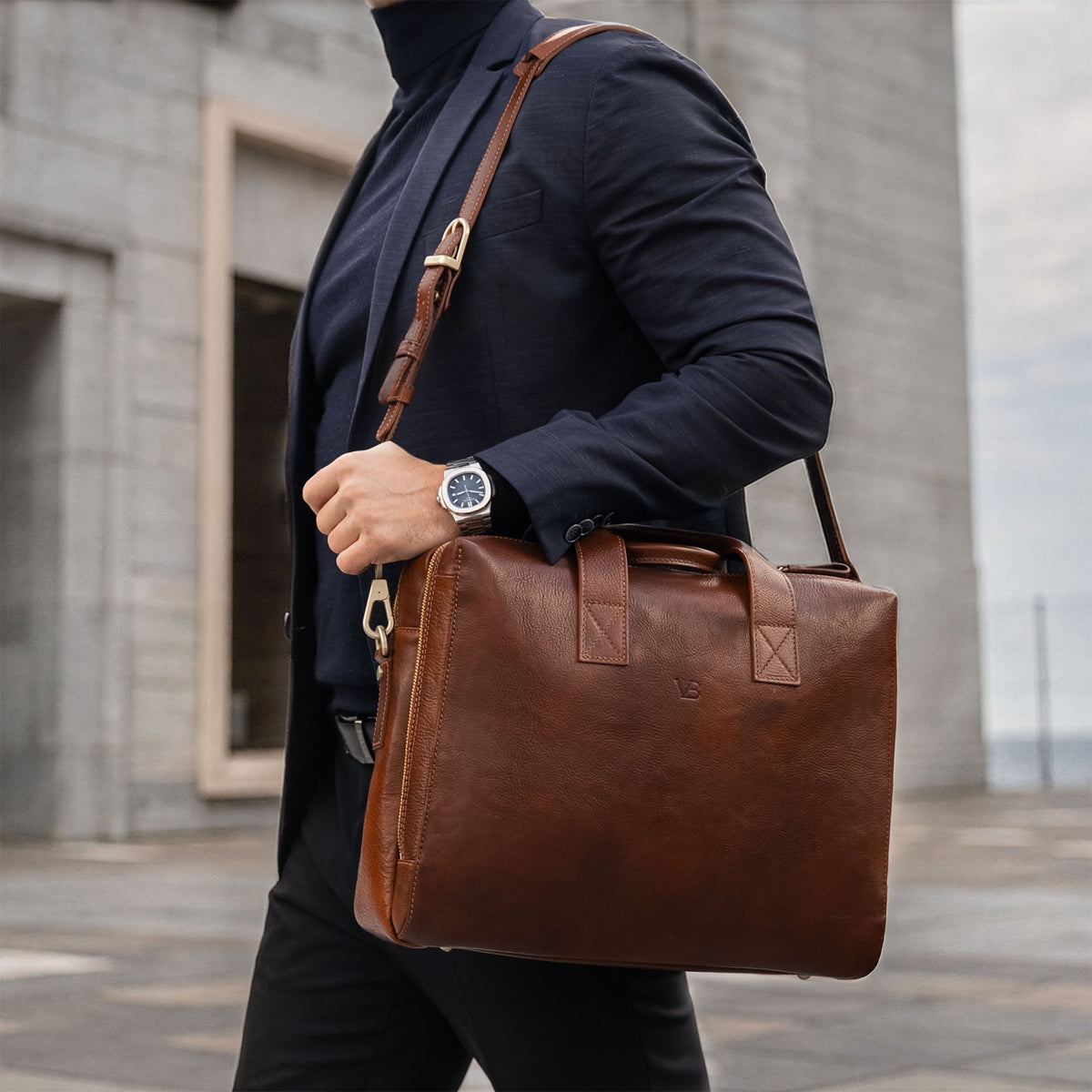 Essential Leather Briefcase