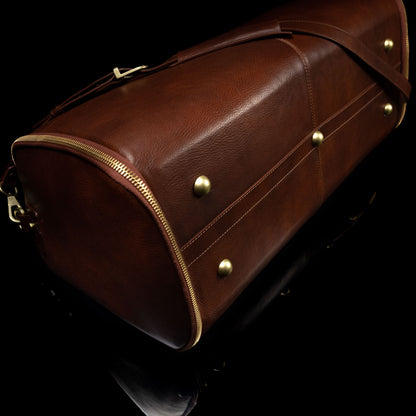 Leather Garment Duffel Bag