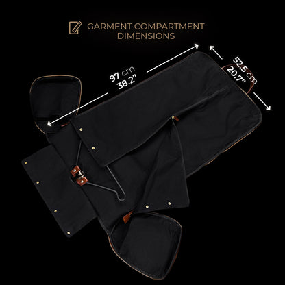 Leather Garment Duffel Bag