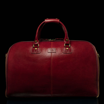 Women’s Leather Garment Weekender Bag