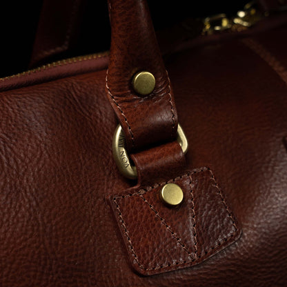 Leather Garment Duffel Bag