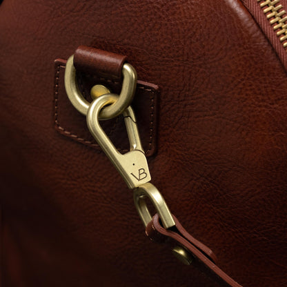 Leather Garment Duffel Bag