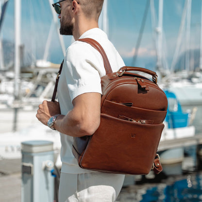 Liberty Men’s Leather Backpack