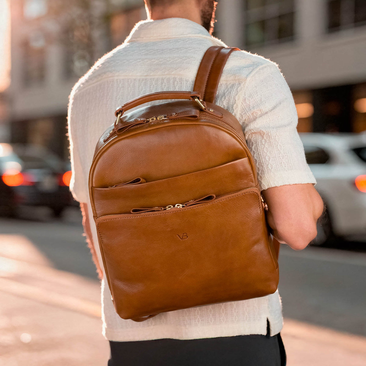 Liberty Men’s Leather Backpack