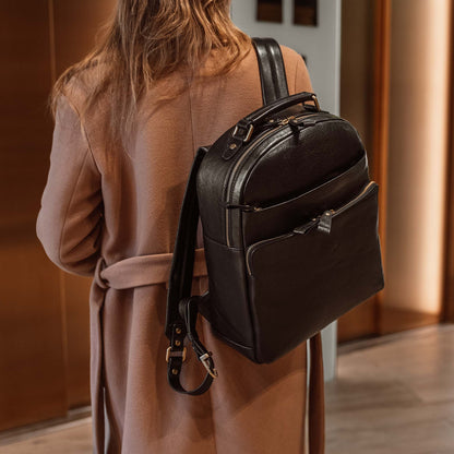 Liberty – Elegant Full-Grain Leather Backpack for Women