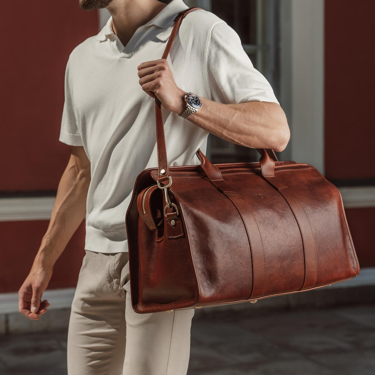 Leather Weekender Bag